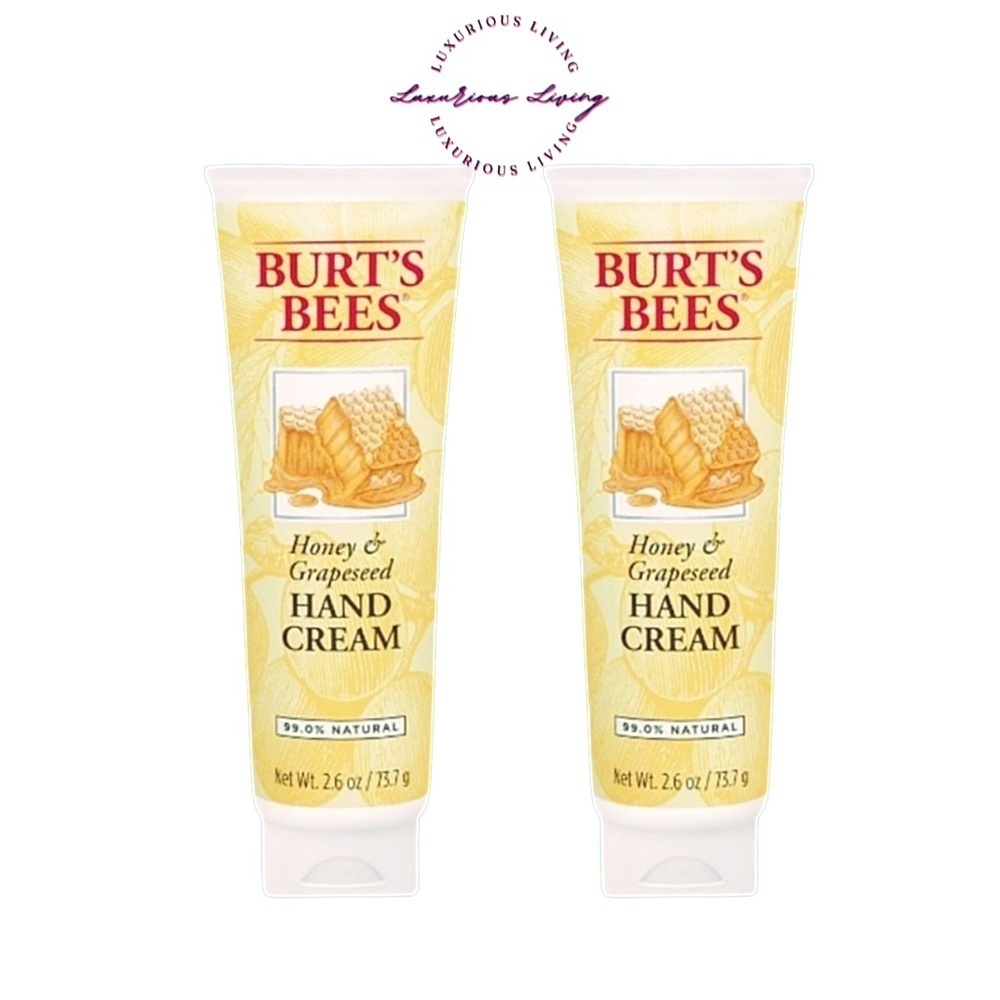 (2) Burt's Bees Honey & Grapeseed Hand Creme